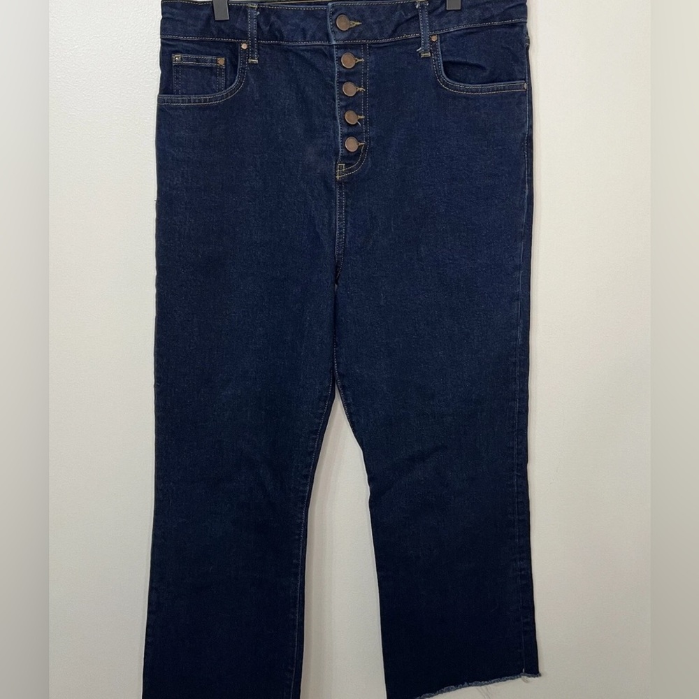 Boden Dark Blue Wide Leg Jeans